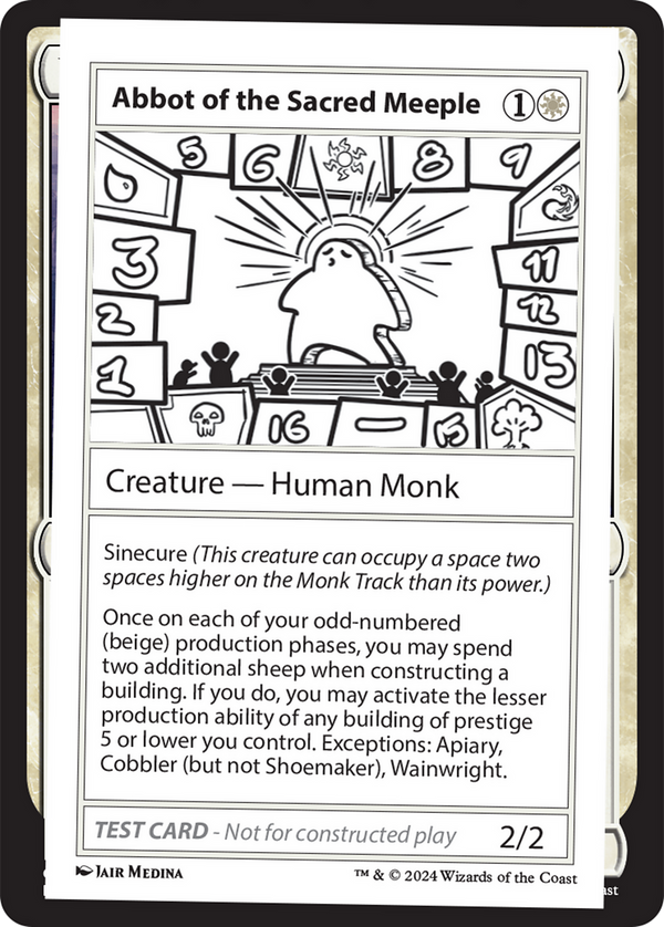 Abbot of the Sacred Meeple () [Mystery Booster 2] - Deck Out Gaming