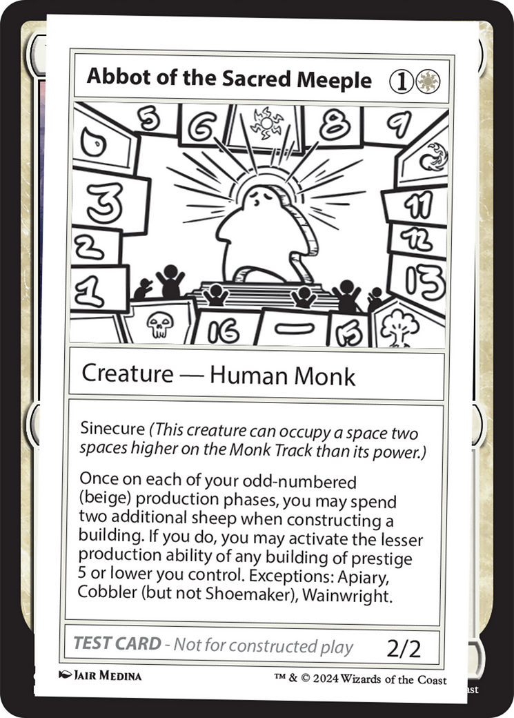 Abbot of the Sacred Meeple () [Mystery Booster 2] - Deck Out Gaming