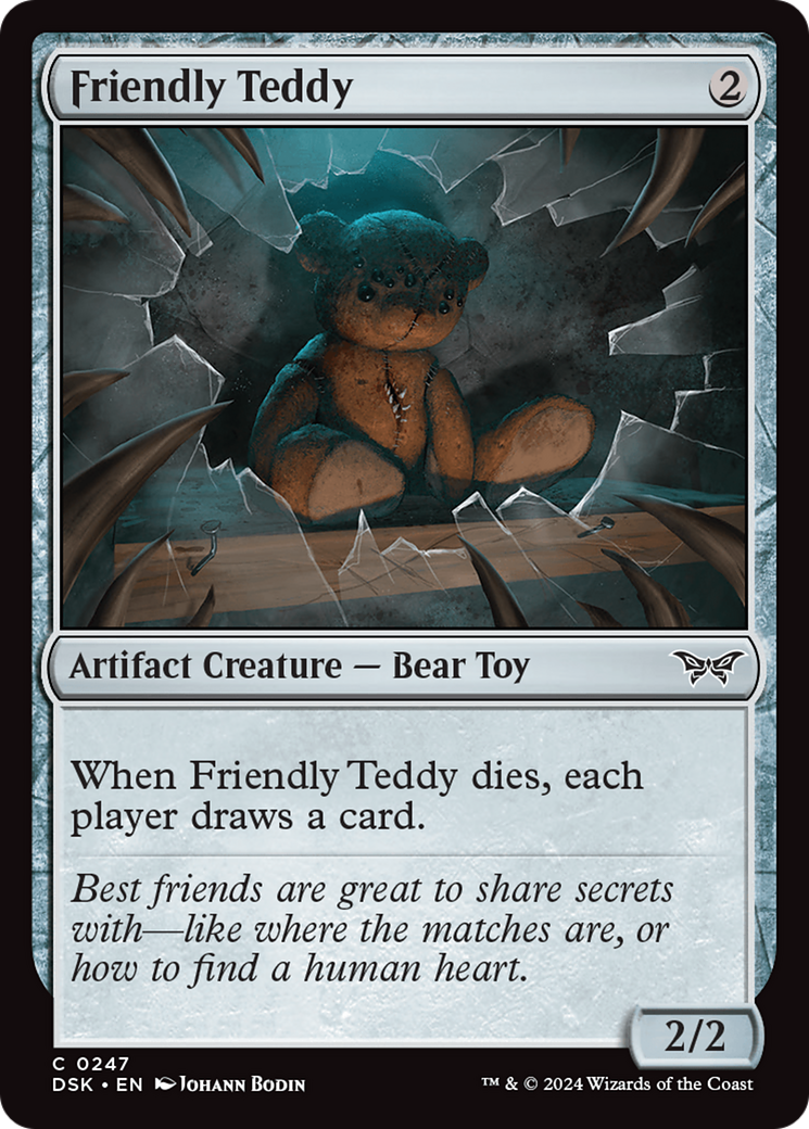 Friendly Teddy (247) [Duskmourn: House of Horror] - Deck Out Gaming