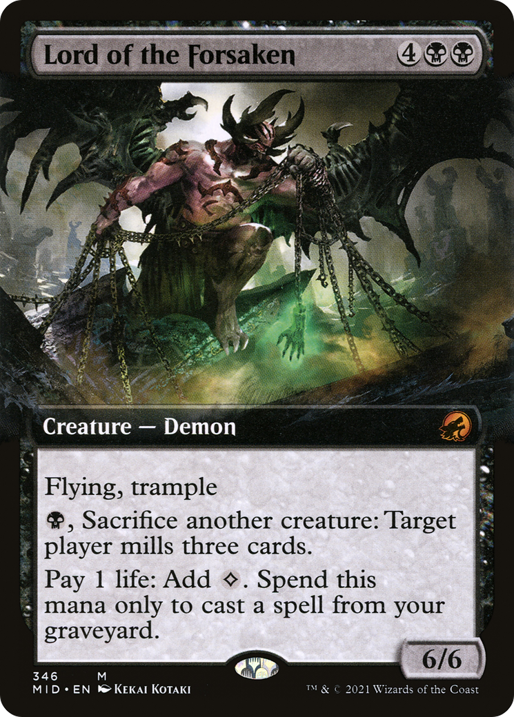 Lord of the Forsaken (Extended Art) (346) [Innistrad: Midnight Hunt] foil - Deck Out Gaming