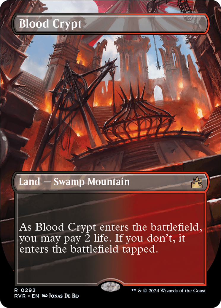 Blood Crypt (Borderless) (292) [Ravnica Remastered] - Deck Out Gaming