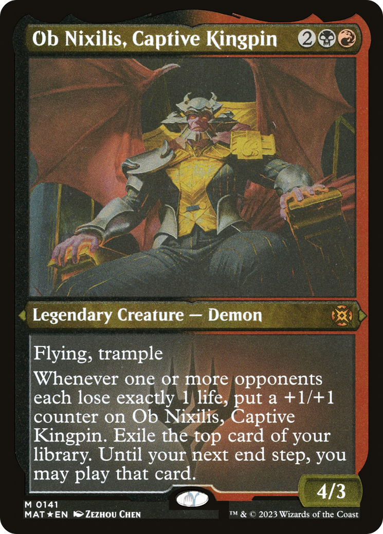 Ob Nixilis, Captive Kingpin (141) [March of the Machine: The Aftermath] etched - Deck Out Gaming