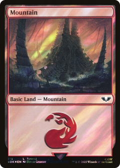 Mountain (315) (Surge Foil) (315) [Warhammer 40,000 Commander] foil - Deck Out Gaming