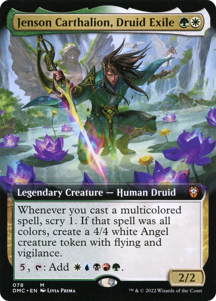 Jenson Carthalion, Druid Exile (Extended Art) (78) [Dominaria United Commander] foil