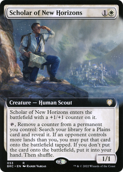 Scholar of New Horizons (Extended Art) (53) [Commander: The Brothers' War] - Deck Out Gaming