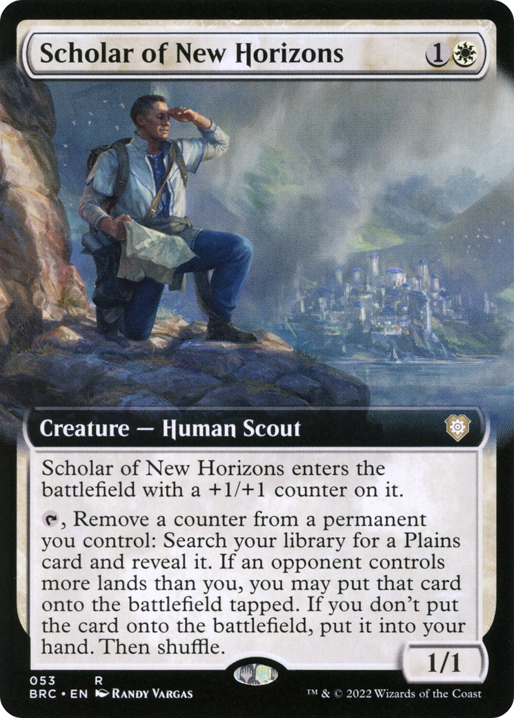 Scholar of New Horizons (Extended Art) (53) [Commander: The Brothers' War] - Deck Out Gaming