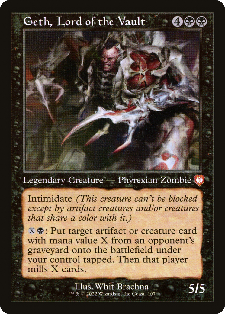 Geth, Lord of the Vault (Retro Frame) (107) [Commander: The Brothers' War] - Deck Out Gaming