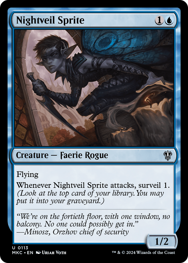 Nightveil Sprite (113) [Murders at Karlov Manor Commander] - Deck Out Gaming