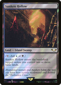 Sunken Hollow (Surge Foil) (295) [Warhammer 40,000 Commander] foil - Deck Out Gaming