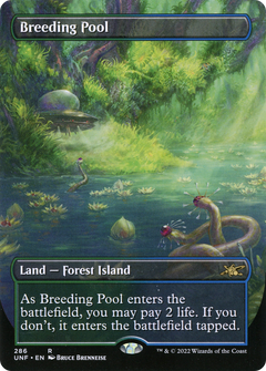 Breeding Pool (Borderless) (286) [Unfinity] - Deck Out Gaming