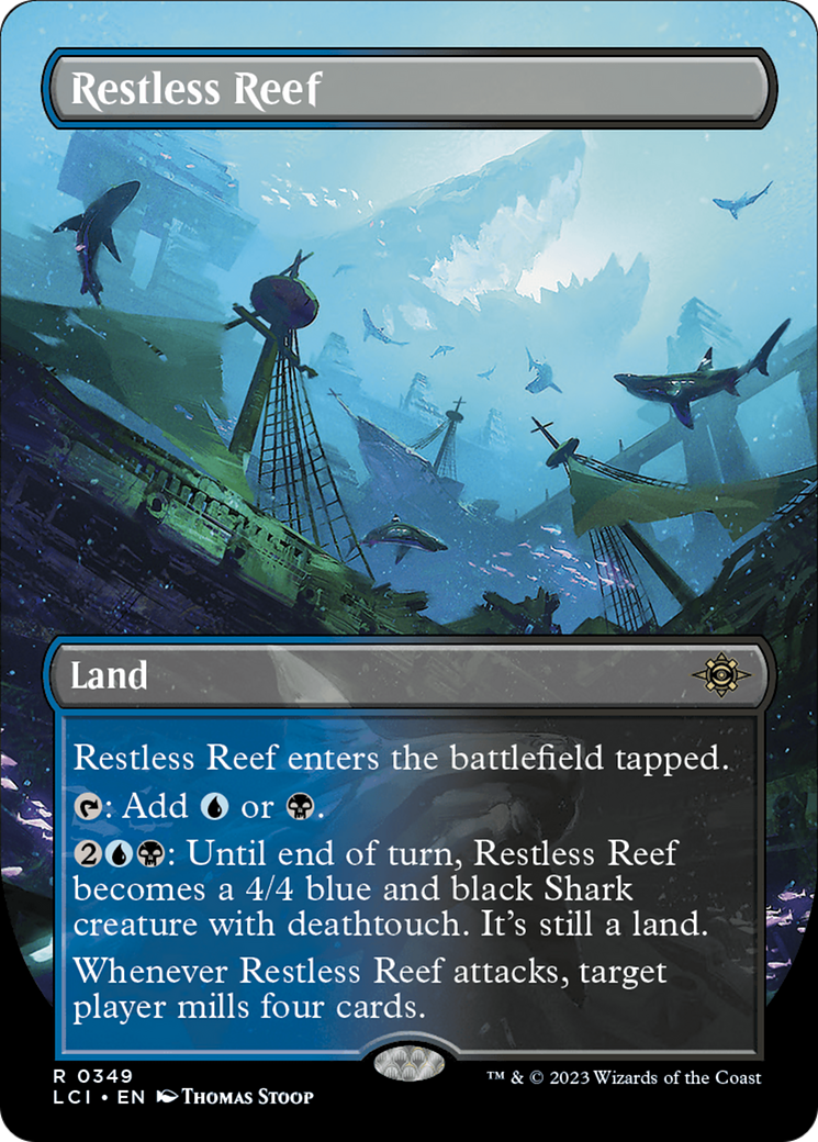 Restless Reef (Borderless) (349) [The Lost Caverns of Ixalan] foil - Deck Out Gaming