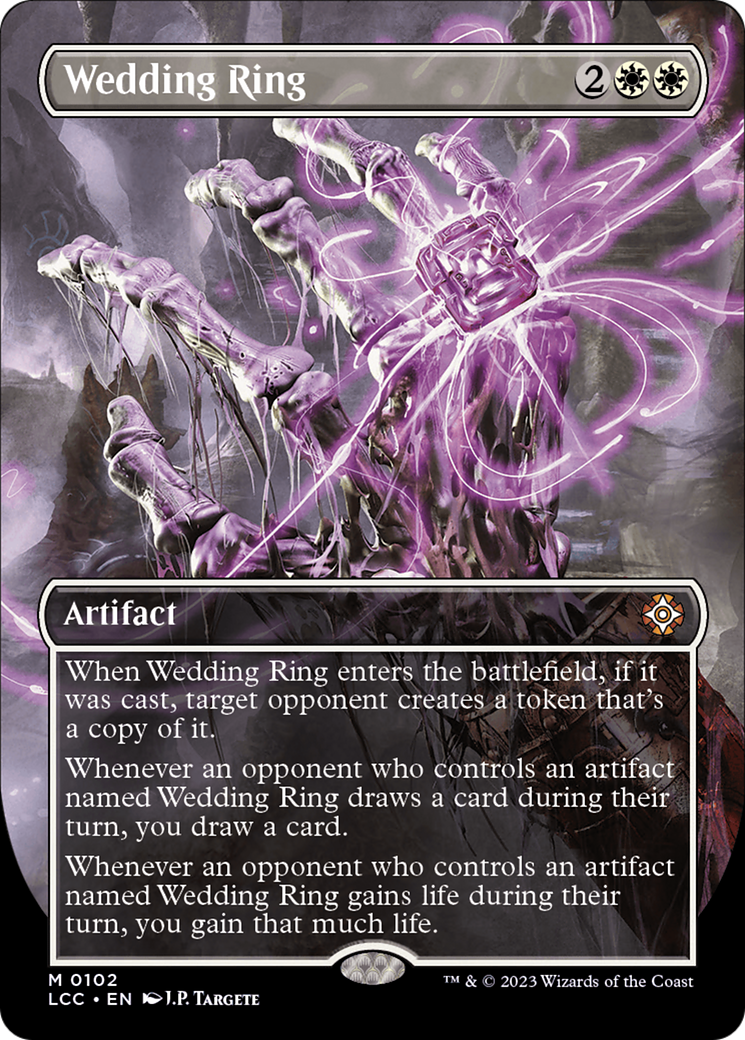 Wedding Ring (Borderless) (102) [The Lost Caverns of Ixalan Commander] foil - Deck Out Gaming