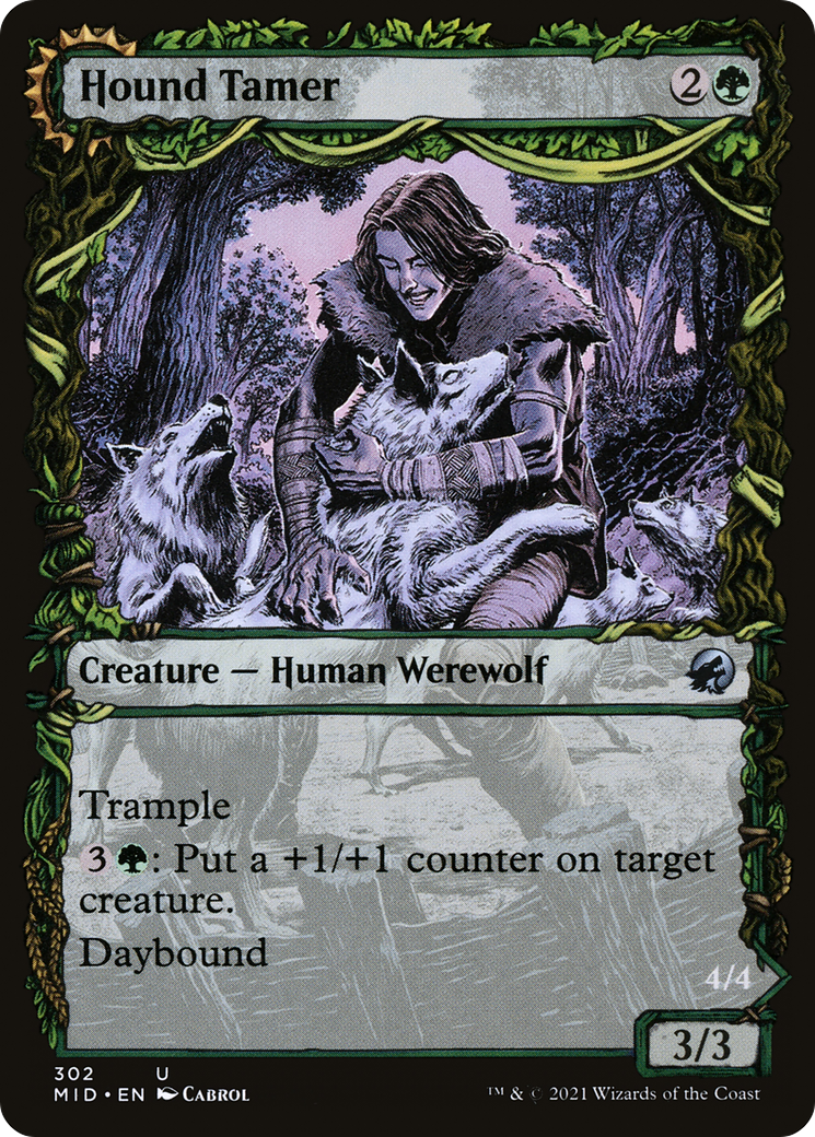 Hound Tamer // Untamed Pup (302) [Innistrad: Midnight Hunt] foil - Deck Out Gaming