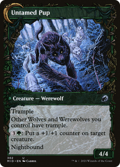 Hound Tamer // Untamed Pup (302) [Innistrad: Midnight Hunt] foil - Deck Out Gaming