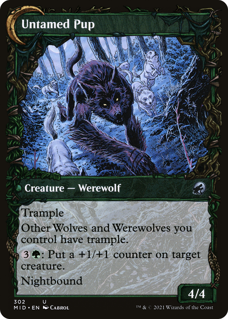 Hound Tamer // Untamed Pup (302) [Innistrad: Midnight Hunt] foil - Deck Out Gaming
