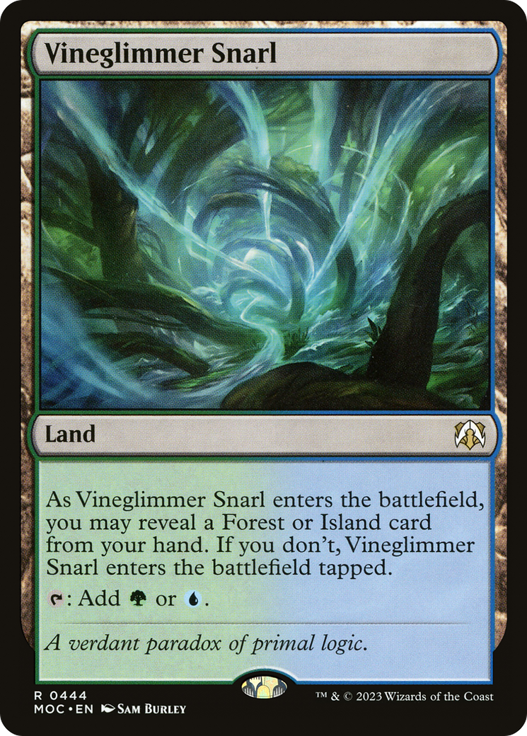 Vineglimmer Snarl (444) [March of the Machine Commander] - Deck Out Gaming