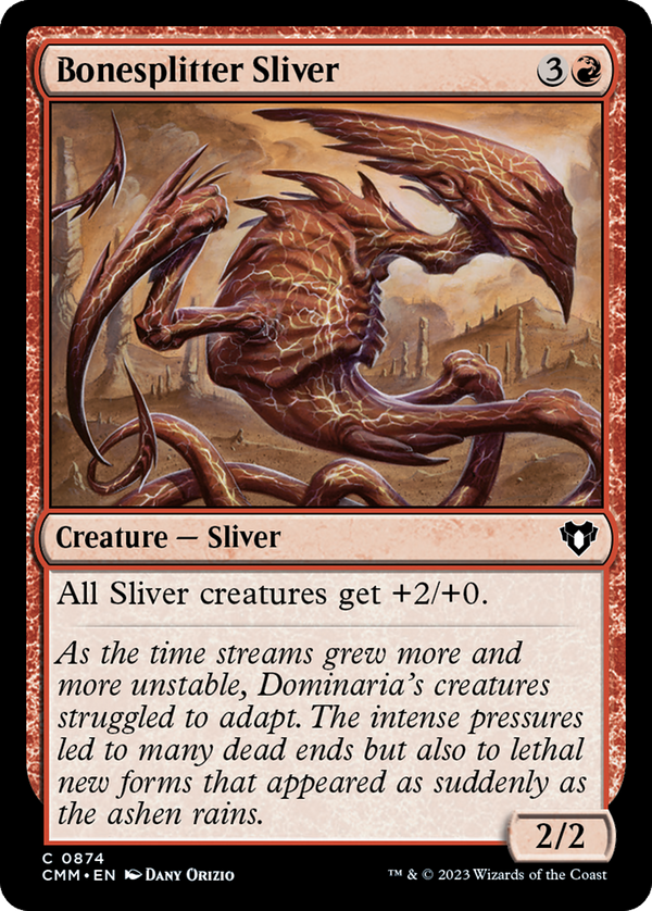 Bonesplitter Sliver (874) [Commander Masters] - Deck Out Gaming