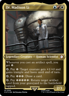 Dr. Madison Li (Display Commander) - Thick Stock (1066) [Fallout] foil - Deck Out Gaming