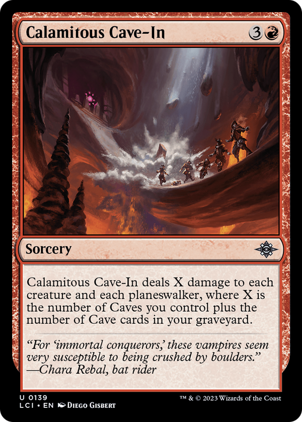 Calamitous Cave-In (139) [The Lost Caverns of Ixalan] foil - Deck Out Gaming