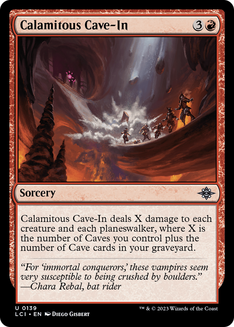 Calamitous Cave-In (139) [The Lost Caverns of Ixalan] foil - Deck Out Gaming
