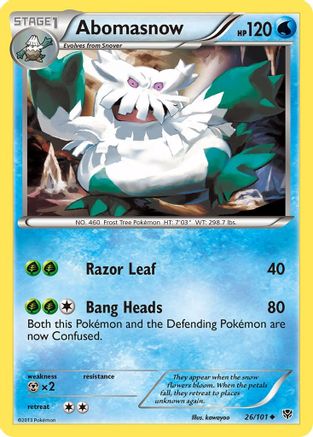 Abomasnow (26) [Plasma Blast] Reverse Holofoil - Deck Out Gaming