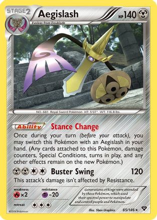Aegislash (85) (85) [XY Base Set] Reverse Holofoil - Deck Out Gaming