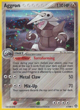 Aggron (1) [Power Keepers] Holofoil - Deck Out Gaming