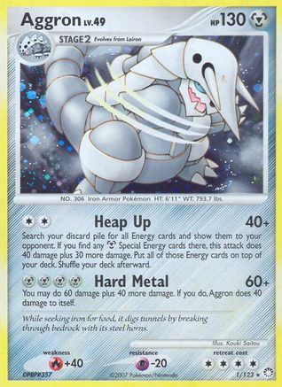 Aggron (1) [Mysterious Treasures] Holofoil - Deck Out Gaming