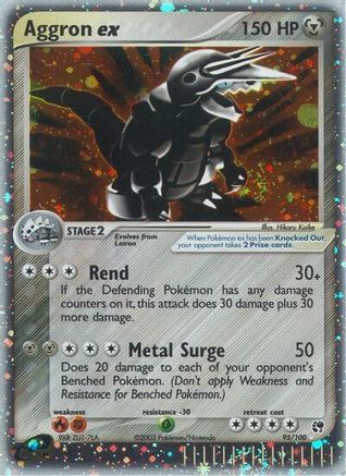 Aggron ex (95) [Sandstorm] Holofoil - Deck Out Gaming