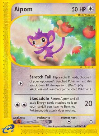 Aipom (67) [Aquapolis] - Deck Out Gaming