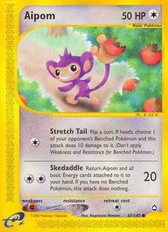 Aipom (67) [Aquapolis] - Deck Out Gaming