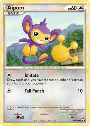 Aipom (55) [Triumphant] Reverse Holofoil - Deck Out Gaming