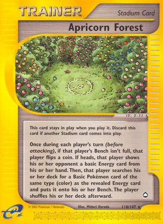 Apricorn Forest (118) [Aquapolis] Reverse Holofoil - Deck Out Gaming