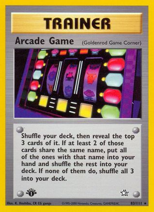 Arcade Game (Goldenrod Game Corner) (83) [Neo Genesis] 1st Edition - Deck Out Gaming