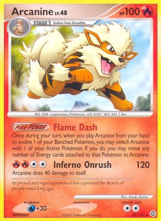 Arcanine (22) [Secret Wonders] Reverse Holofoil - Deck Out Gaming