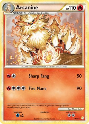 Arcanine (1) [HeartGold SoulSilver] Reverse Holofoil - Deck Out Gaming