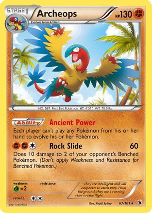 Archeops (67) [Noble Victories] Reverse Holofoil - Deck Out Gaming
