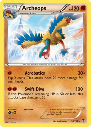 Archeops (54) [Plasma Blast] Reverse Holofoil - Deck Out Gaming