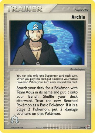 Archie (71) [Team Magma vs Team Aqua] Reverse Holofoil - Deck Out Gaming