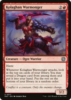 Kolaghan Warmonger (17) [March of the Machine: The Aftermath] foil - Deck Out Gaming