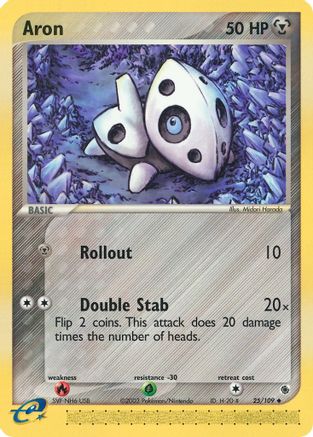Aron - 25/109 (25) [Ruby and Sapphire] Reverse Holofoil - Deck Out Gaming