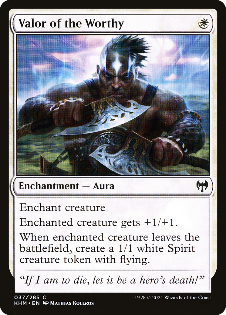 Valor of the Worthy (37) [Kaldheim] - Deck Out Gaming