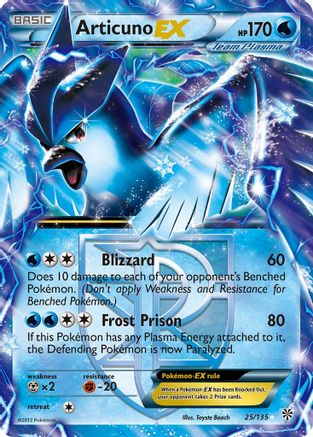 Articuno EX (Team Plasma) (25) [Plasma Storm] Holofoil - Deck Out Gaming