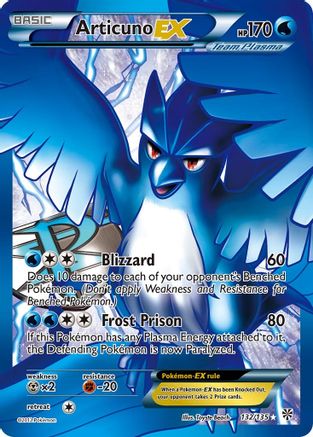 Articuno EX (Team Plasma) (132 Full Art) (132) [Plasma Storm] Holofoil - Deck Out Gaming