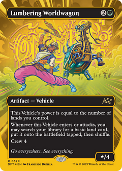 Lumbering Worldwagon (Borderless) (First-Place Foil) (528) [Aetherdrift] foil - Deck Out Gaming