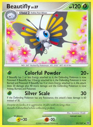 Beautifly (21) [Platinum] Reverse Holofoil - Deck Out Gaming