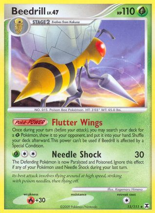 Beedrill (15) [Rising Rivals] Reverse Holofoil - Deck Out Gaming