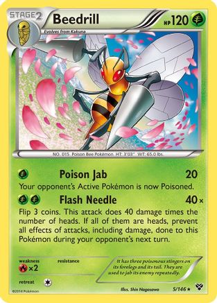 Beedrill (5) [XY Base Set] - Deck Out Gaming