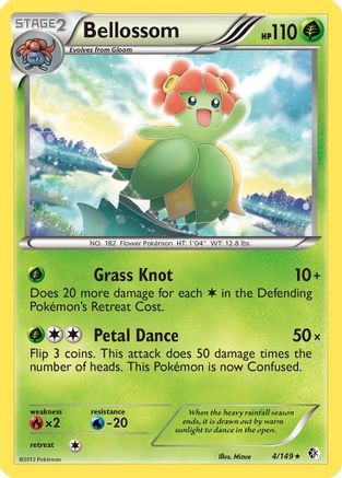Bellossom (4) [Boundaries Crossed] Reverse Holofoil - Deck Out Gaming
