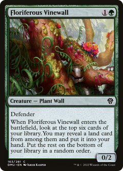 Floriferous Vinewall (163) [Dominaria United] - Deck Out Gaming